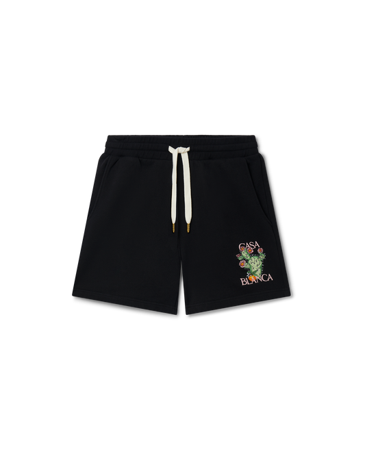 Sweatshorts mit Kaktus- und Orangenprint
