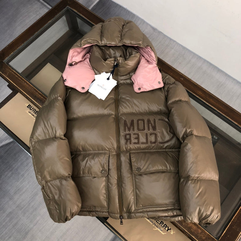 MONCLER Abbaye Steppdaunenjacke Braun