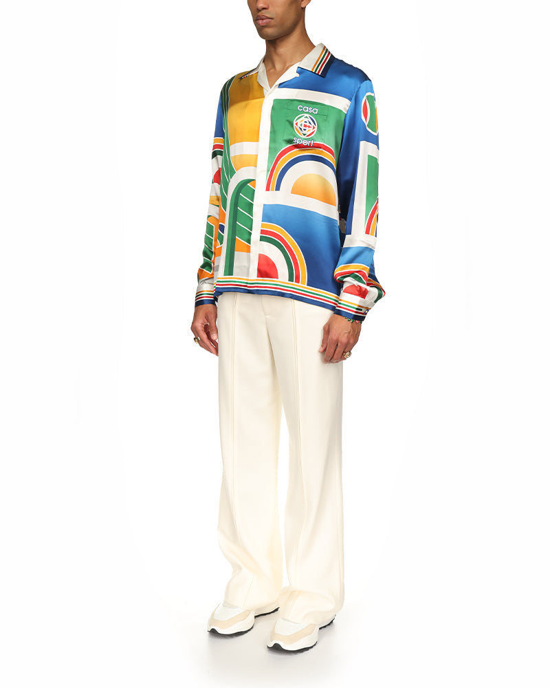 Sport Grid Silk Shirt