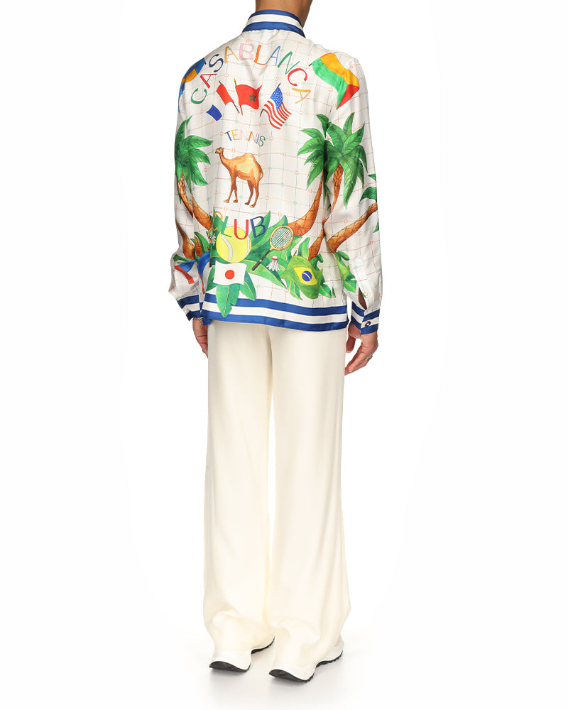 Tennis Club Classic Silk Shirt