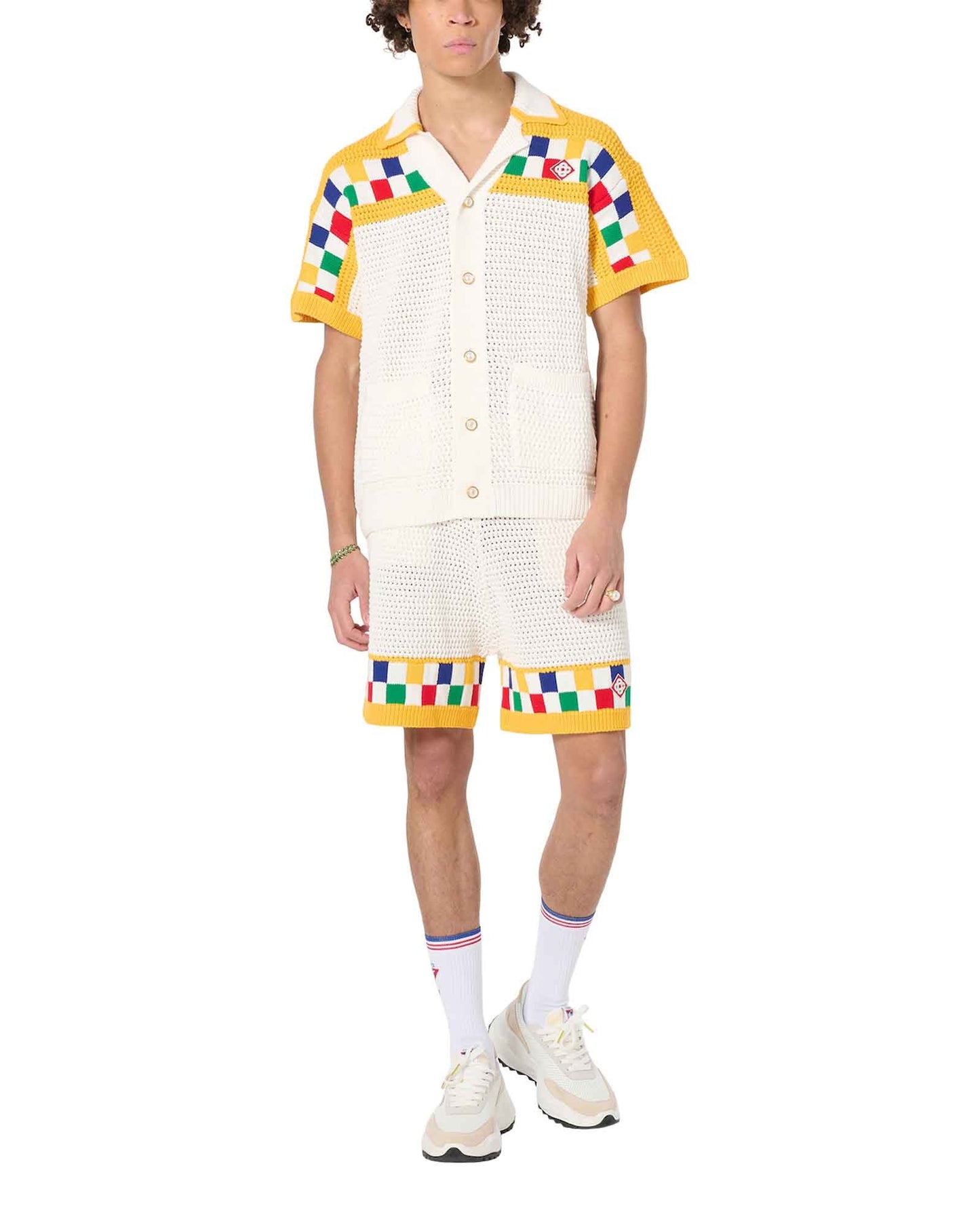 Häkelstrick-Shorts