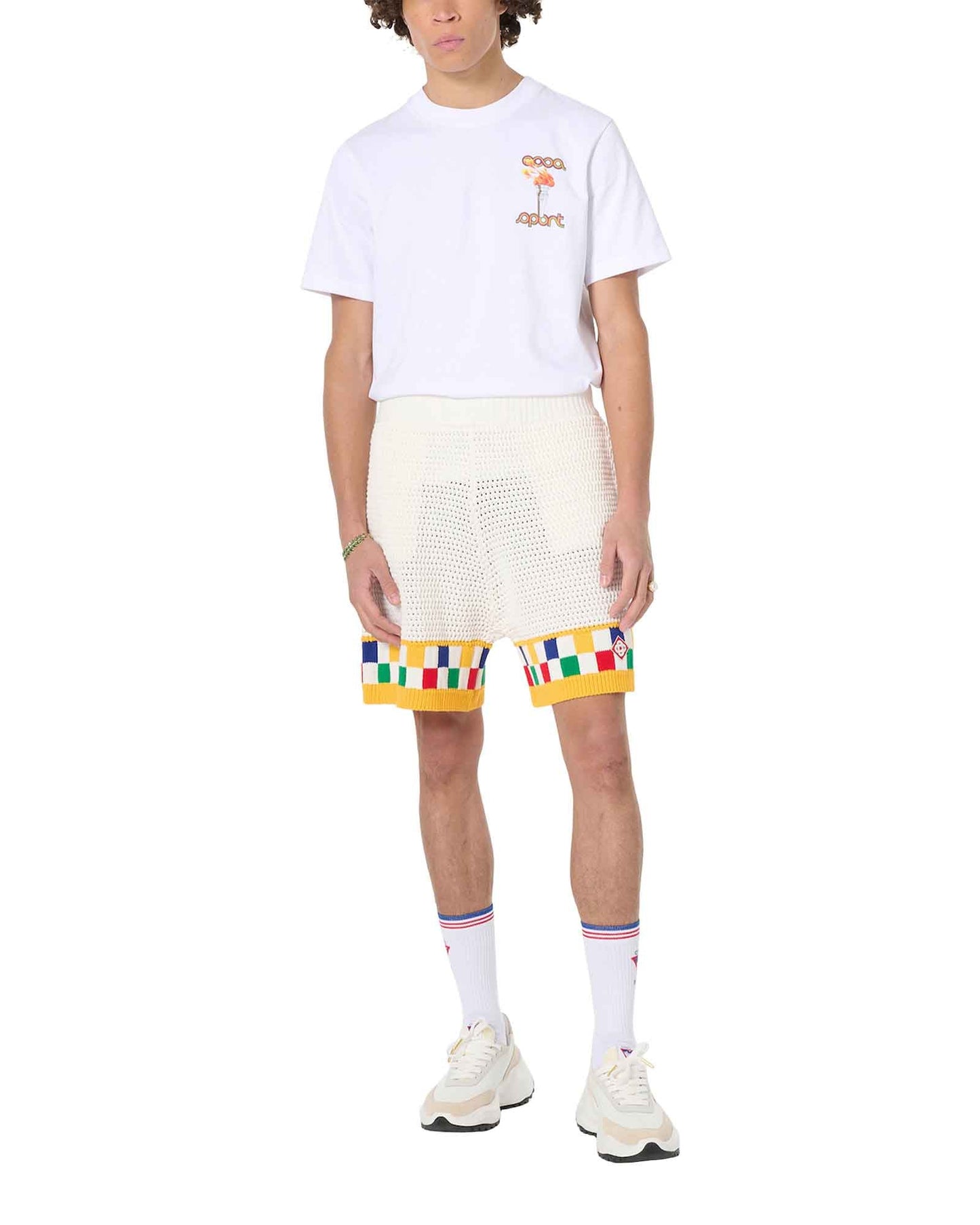 Häkelstrick-Shorts