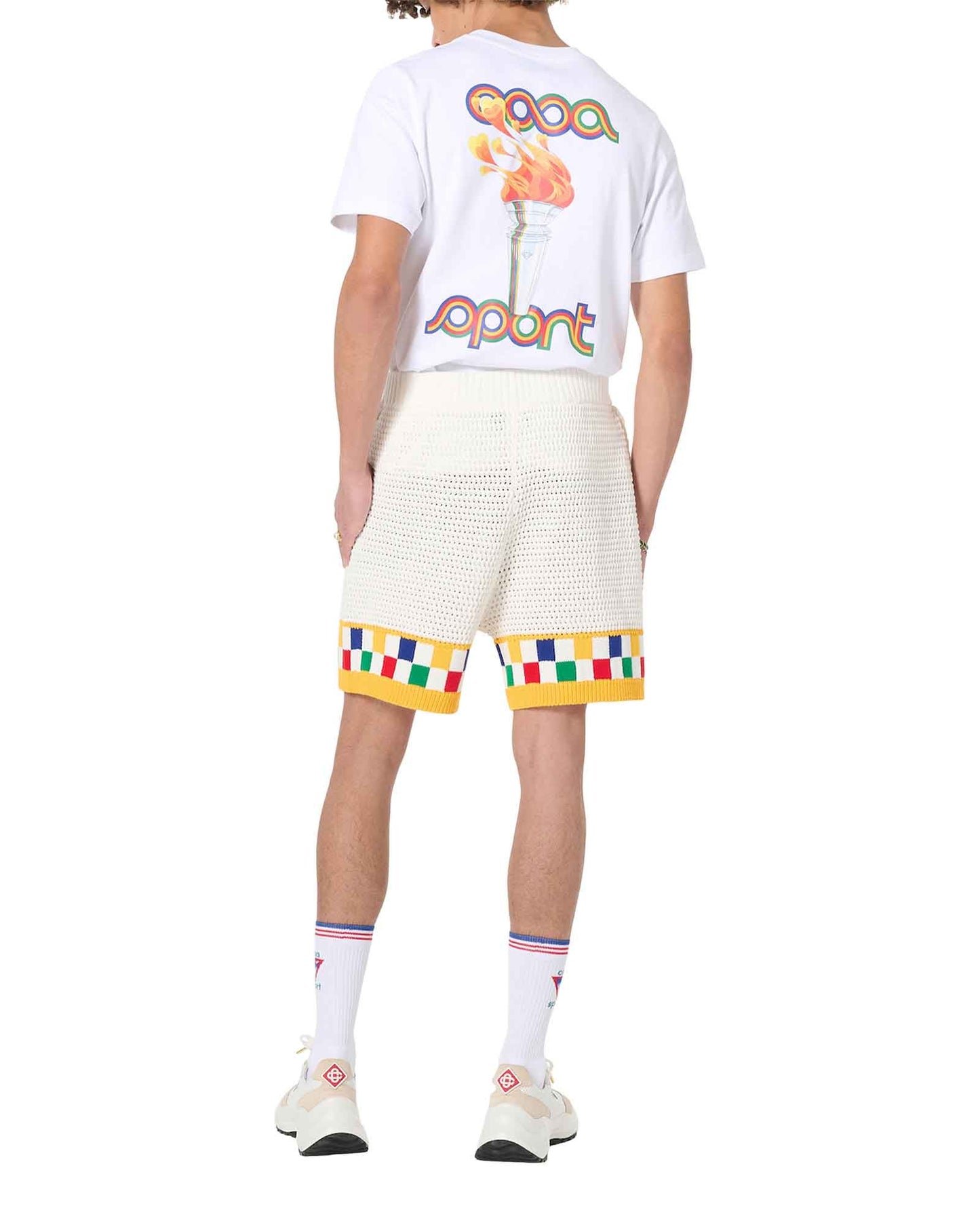 Häkelstrick-Shorts