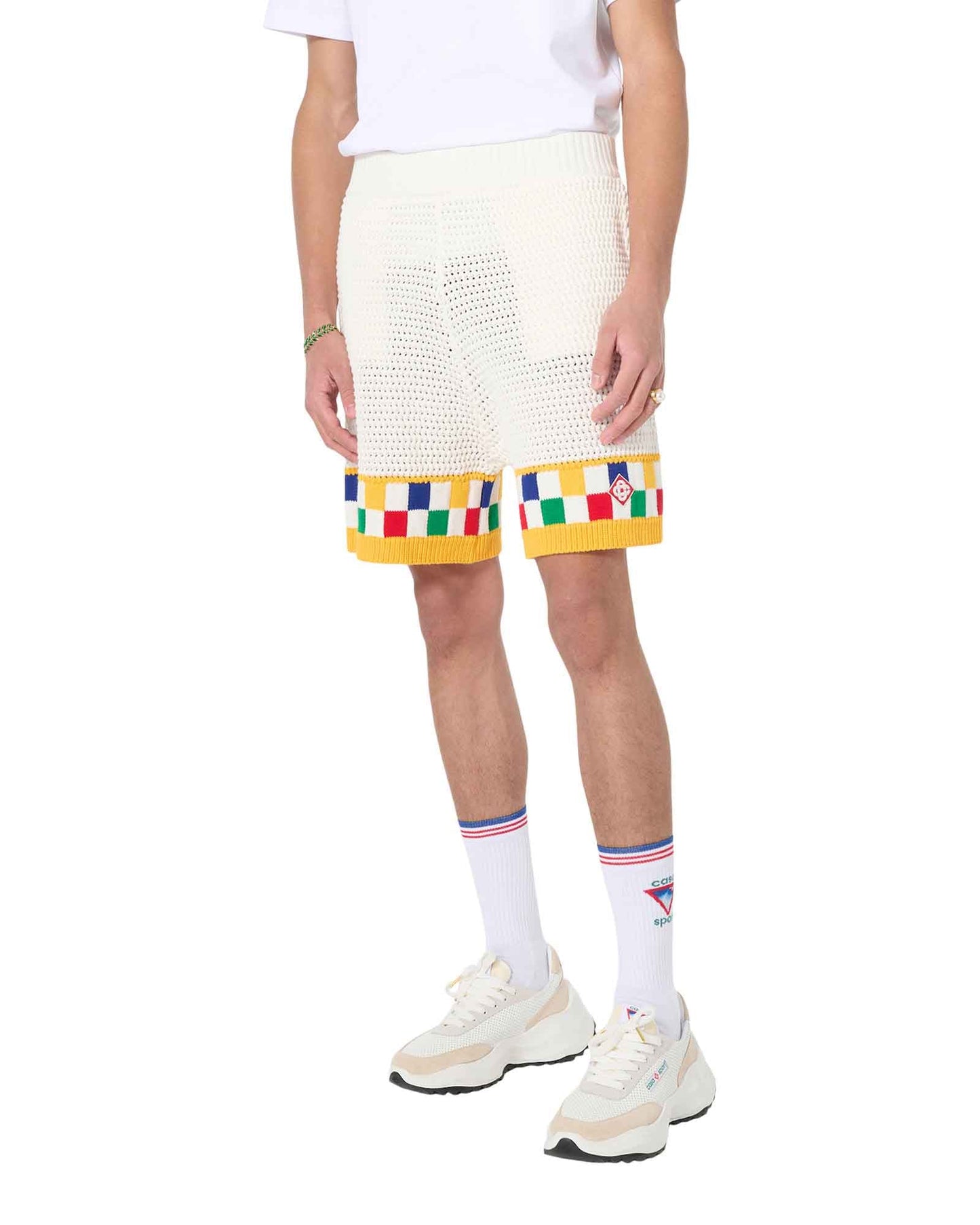 Häkelstrick-Shorts