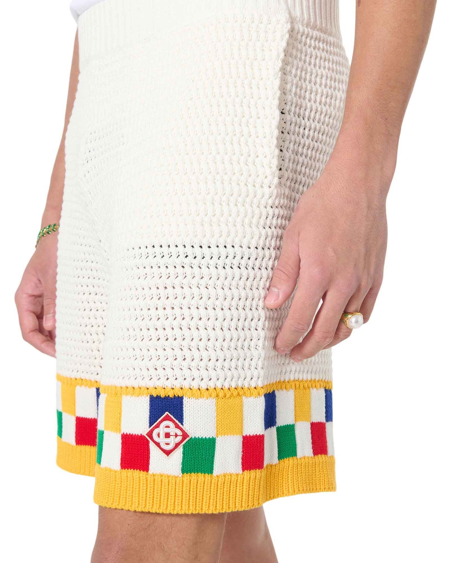 Häkelstrick-Shorts
