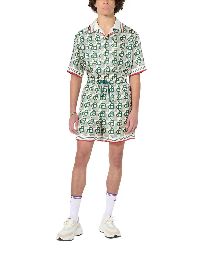 Heart Monogram Silk Short