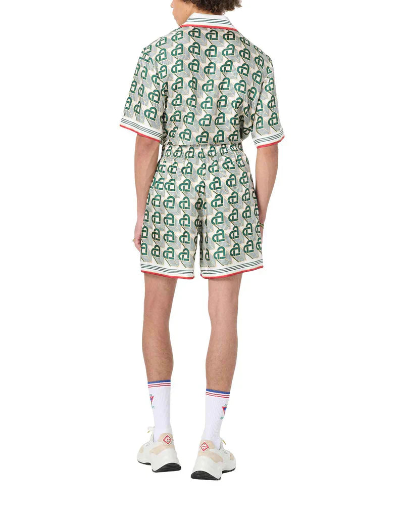 Heart Monogram Silk Short