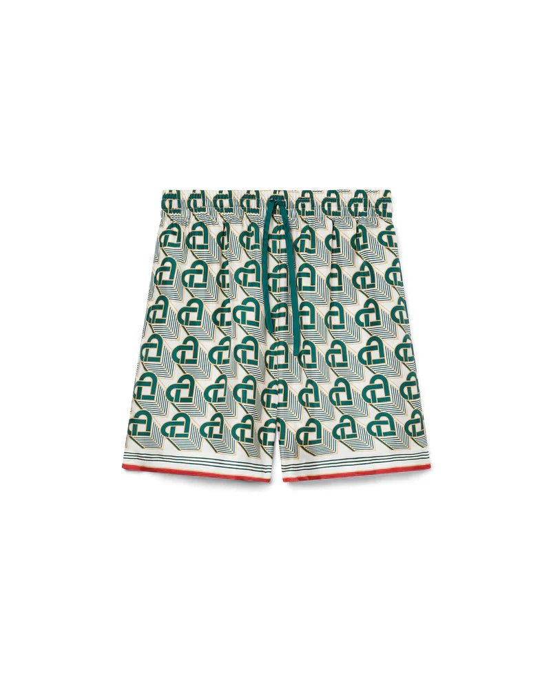 Heart Monogram Silk Short
