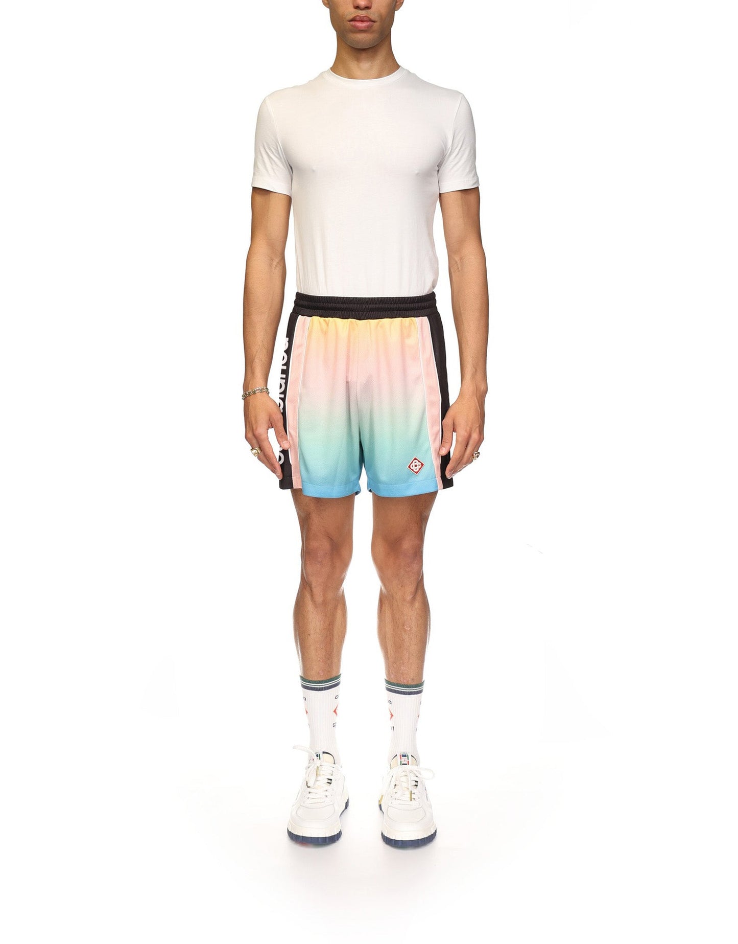 Pastel Gradient Football Shorts