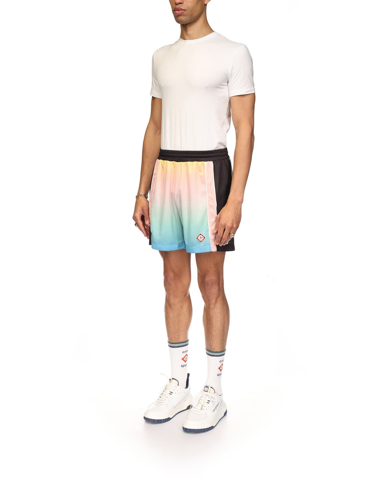 Pastel Gradient Football Shorts
