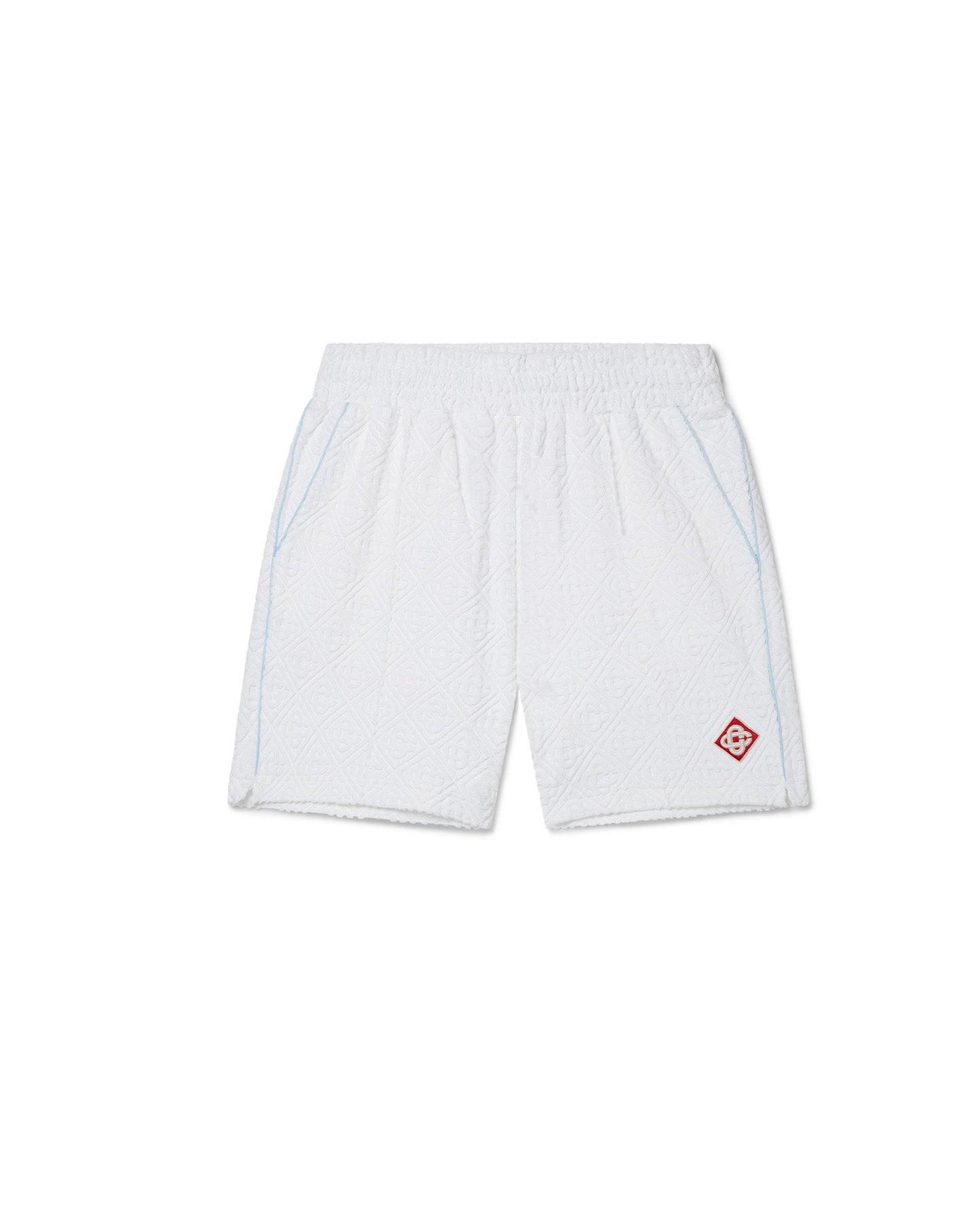 Frottee-Shorts mit Monogramm