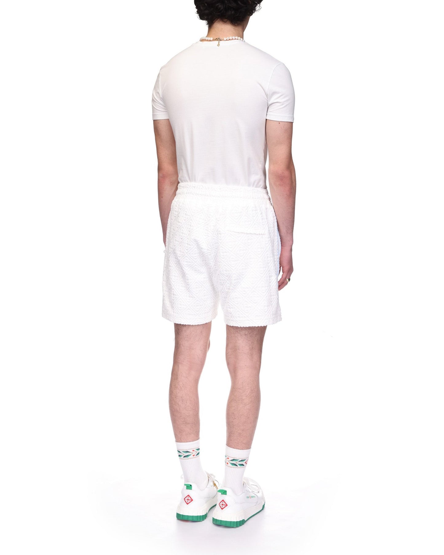 Frottee-Shorts mit Monogramm