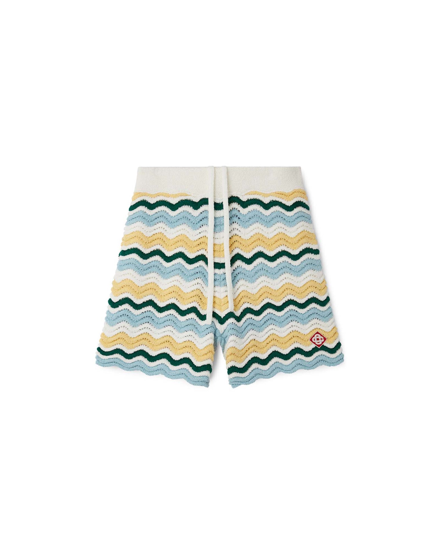 Gewellte Bouclé-Shorts