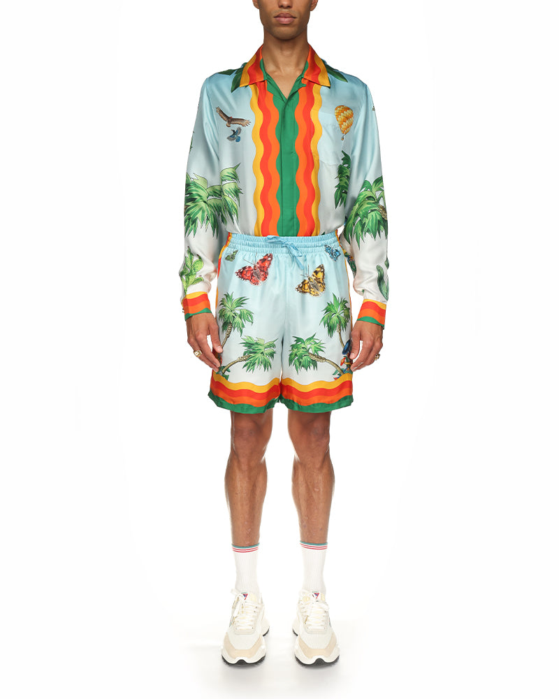 Seidenshorts des Palm Springs Tennis Club