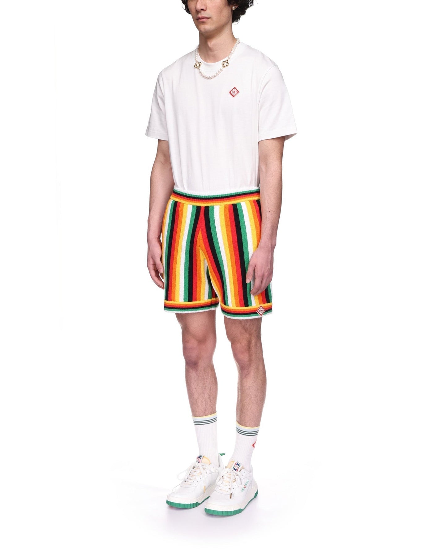 Striped Towelling Shorts