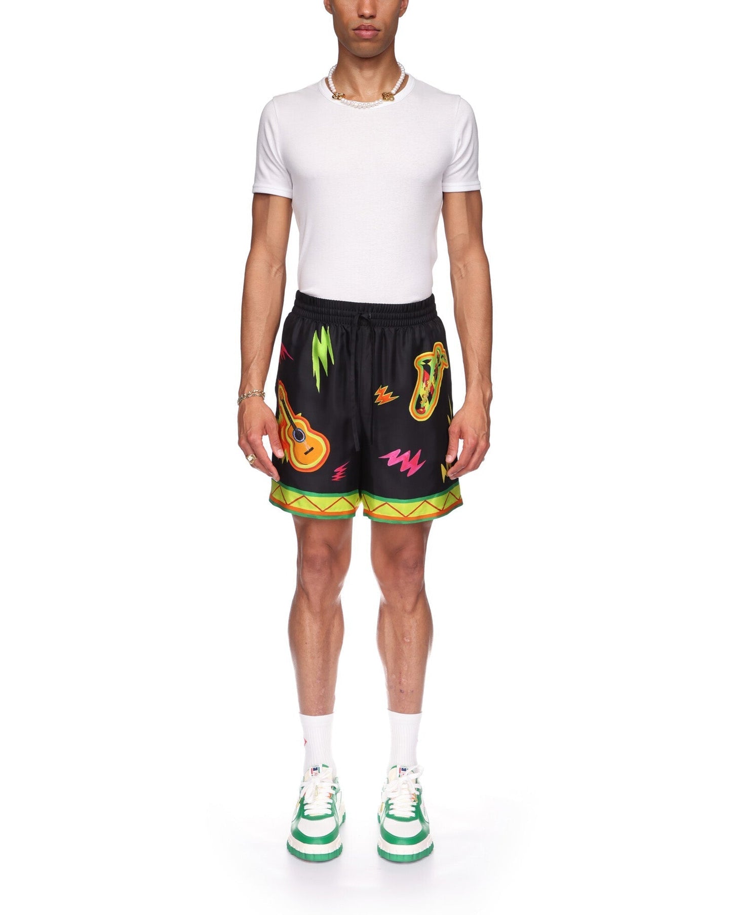 Music For The People Silk Shorts