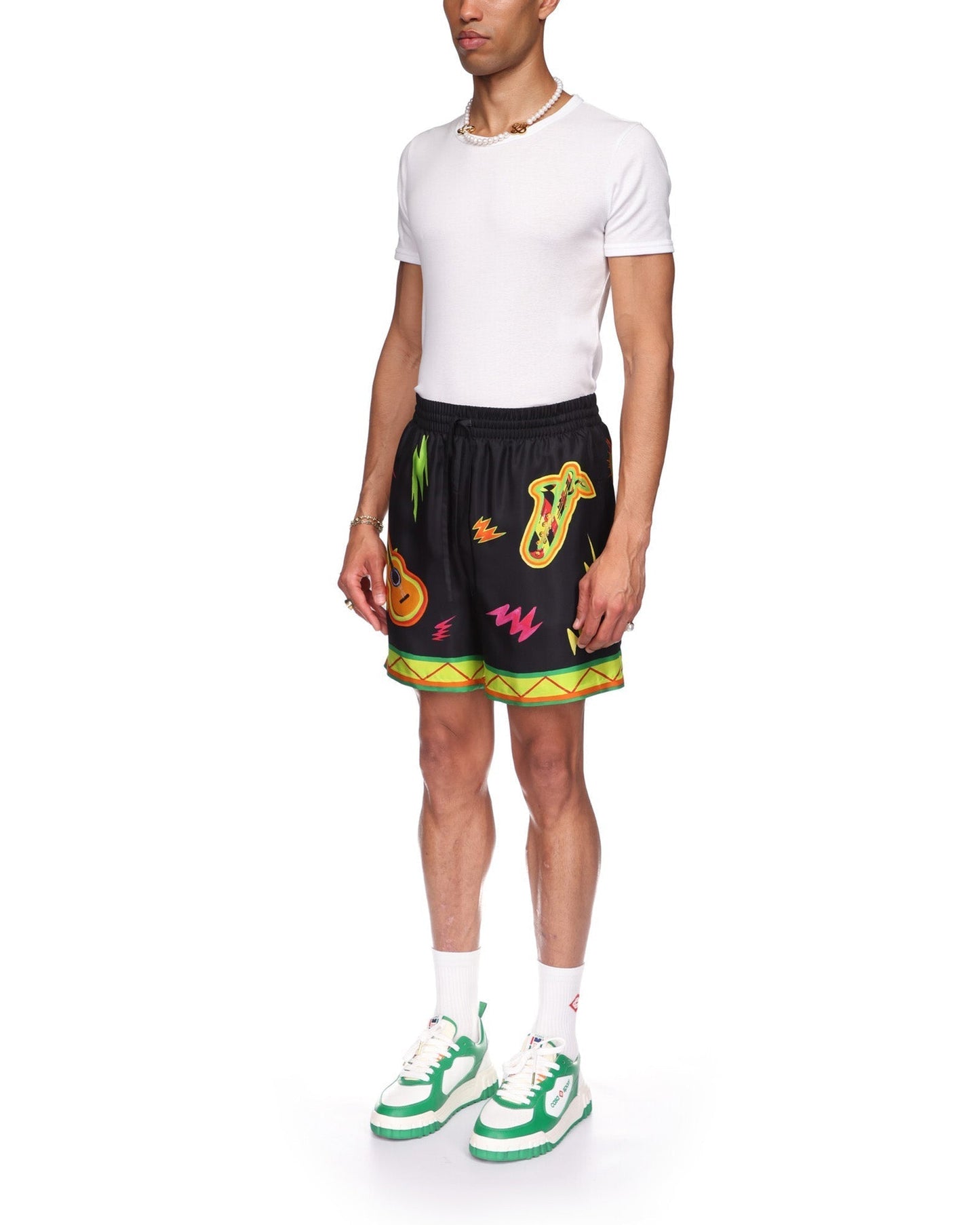 Music For The People Silk Shorts