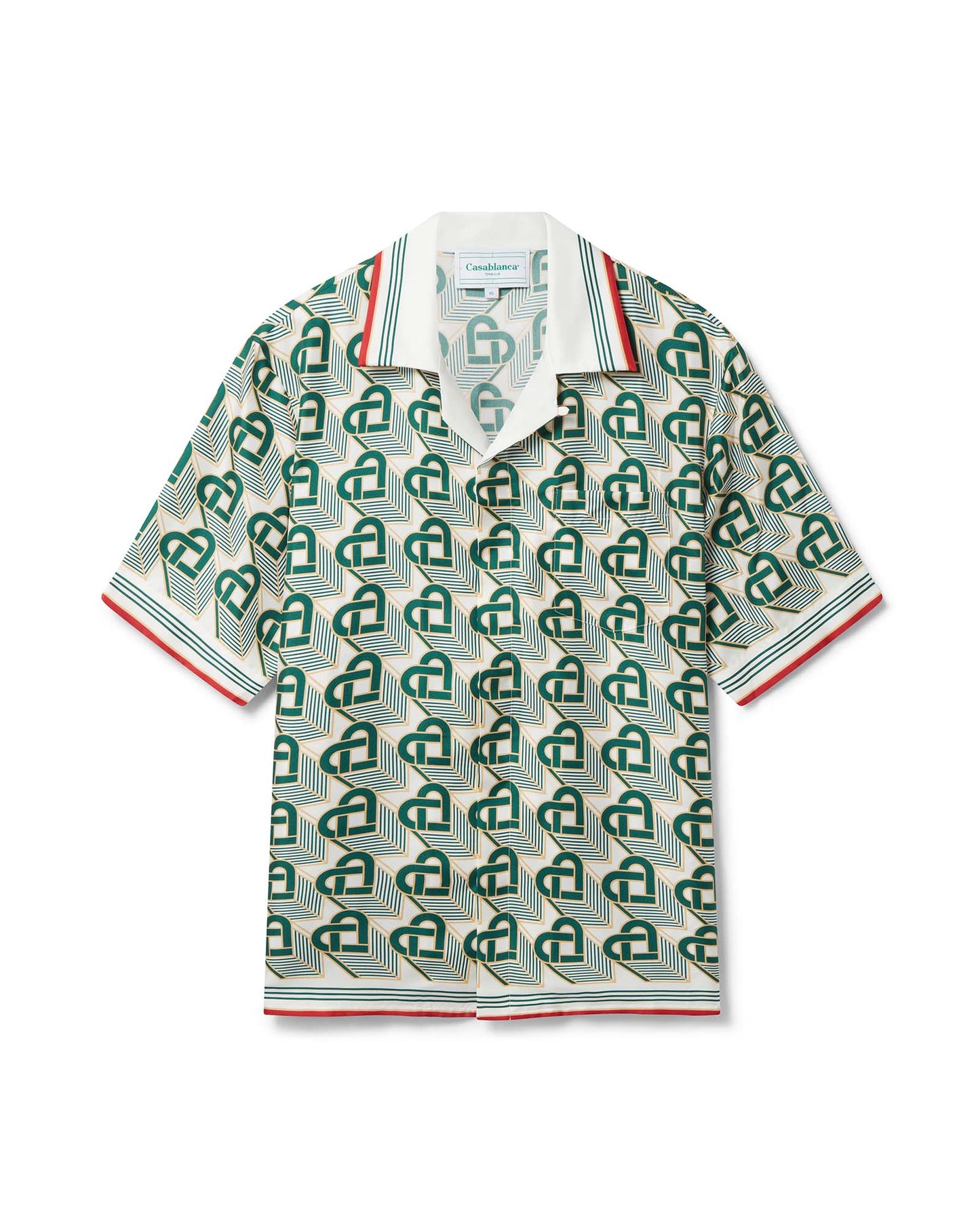 Seidenhemd mit Herz-Monogramm