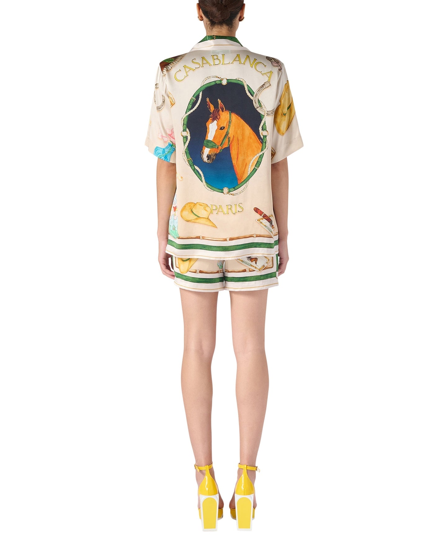L'Ecurie Blanche Silk Shorts