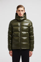 Doudoune courte à capuche Moncler Maya Vert olive