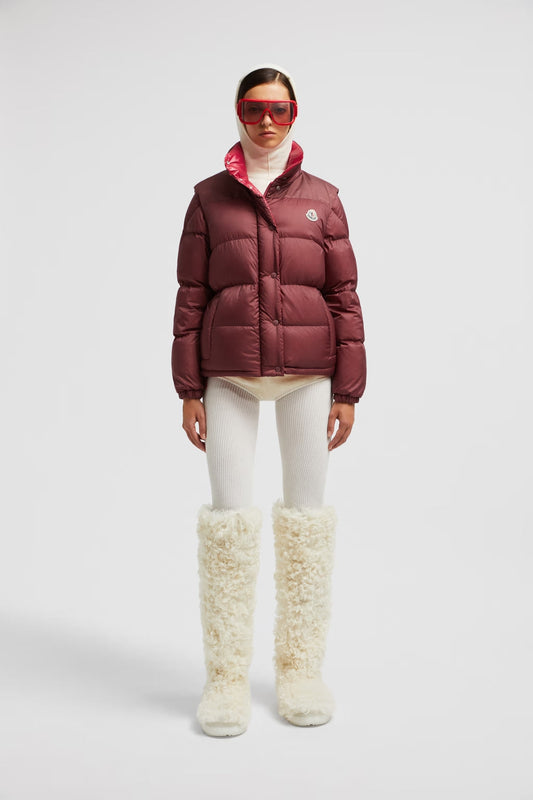 Doudoune courte réversible Moncler Verone Bordeaux