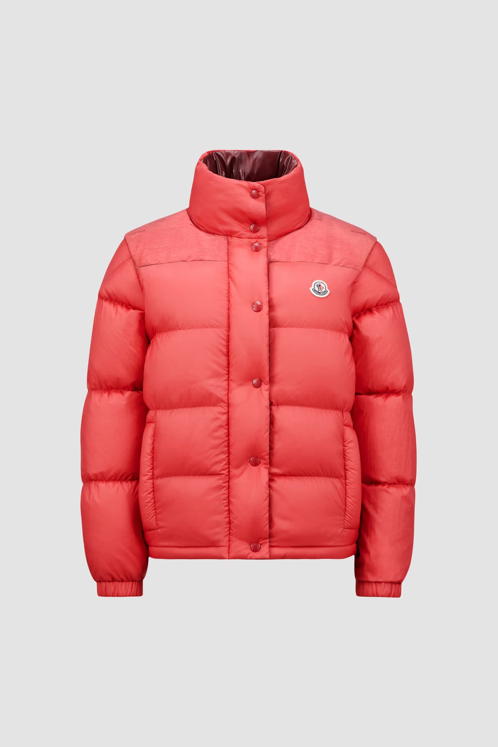 Doudoune courte réversible Moncler Verone Rouge corail