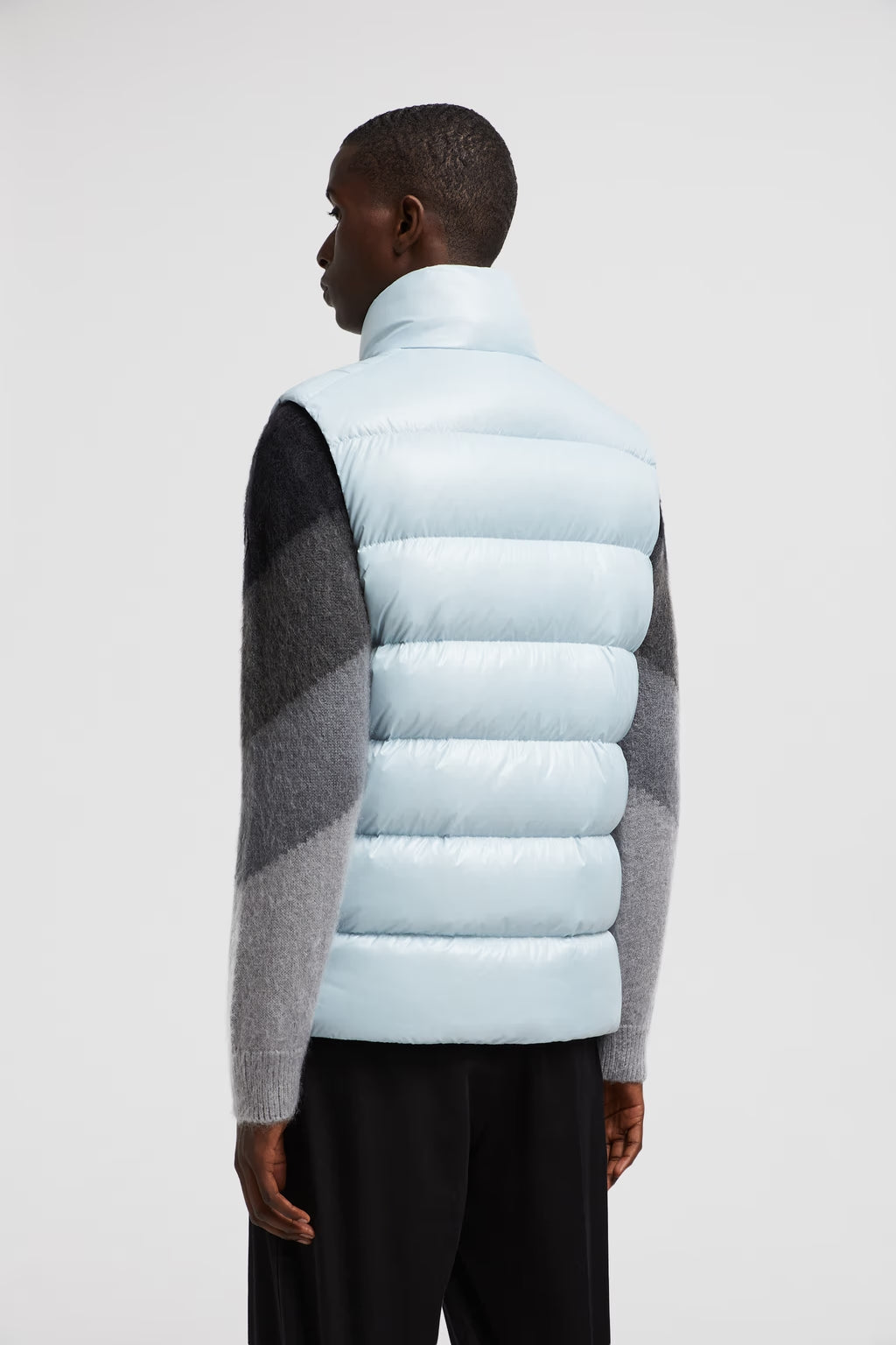 Moncler Tibb Ärmellose Daunenjacke Pastellblau