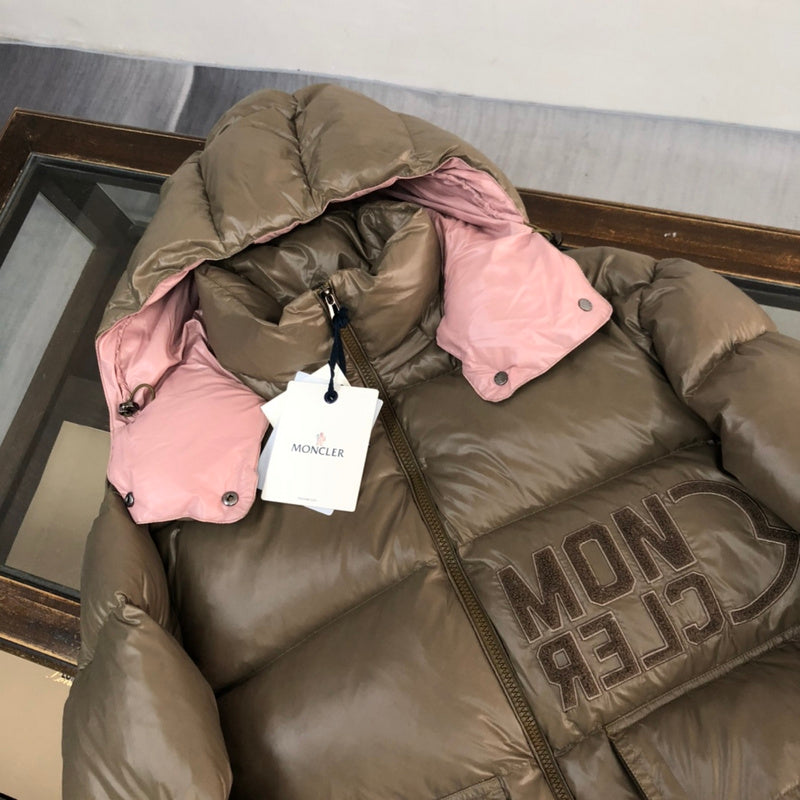 MONCLER Abbaye Steppdaunenjacke Braun