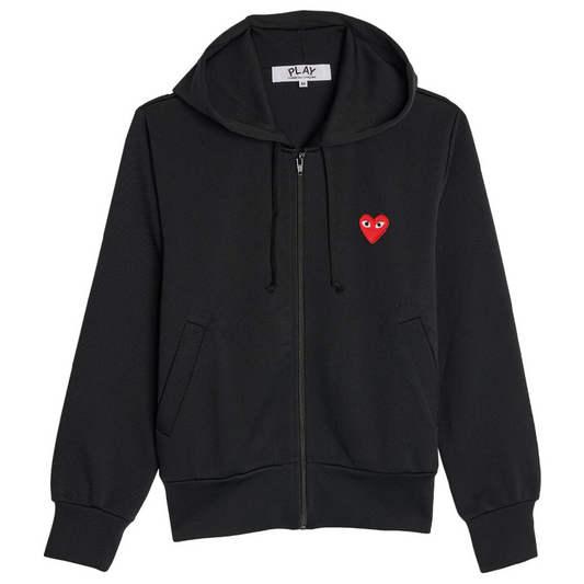 CDG – Schwarze Weste mit Kapuze