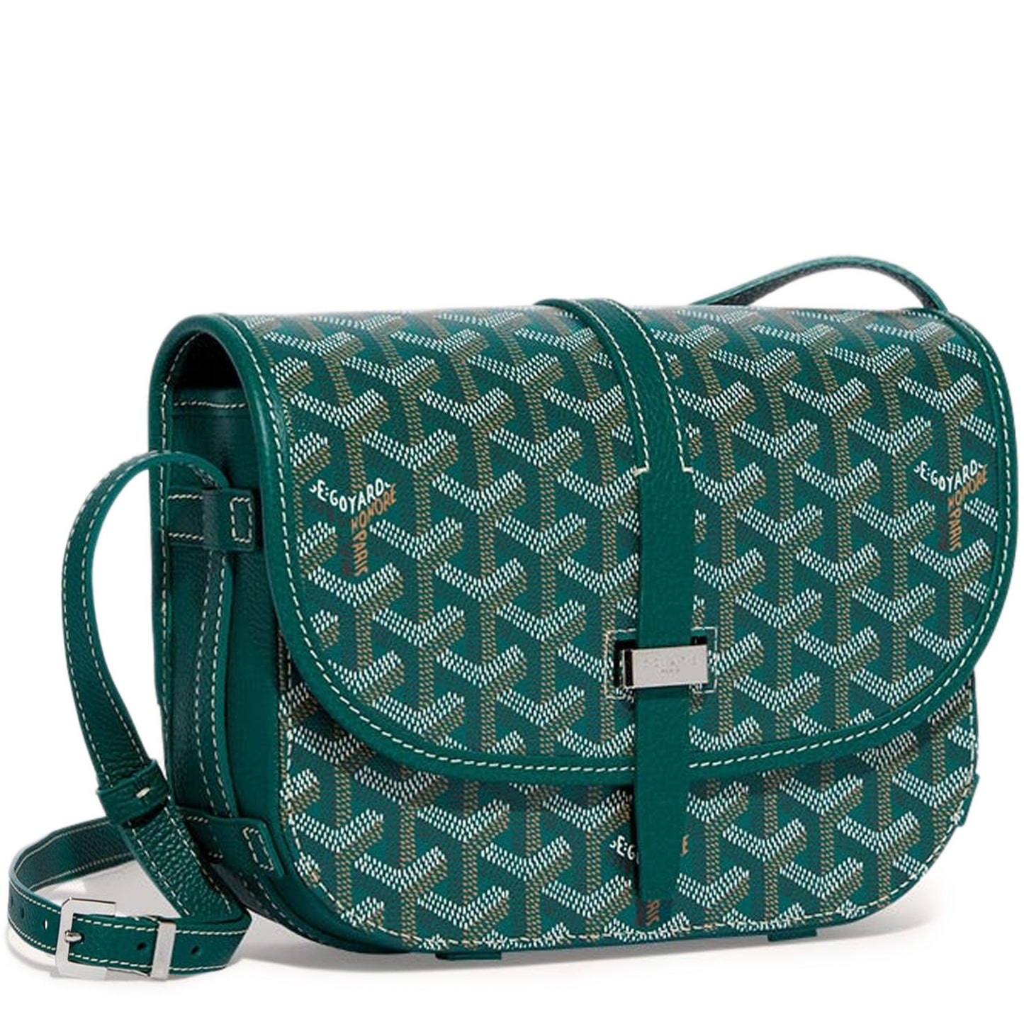 Goyard Belvedere II Grüne PM Umhängetasche 