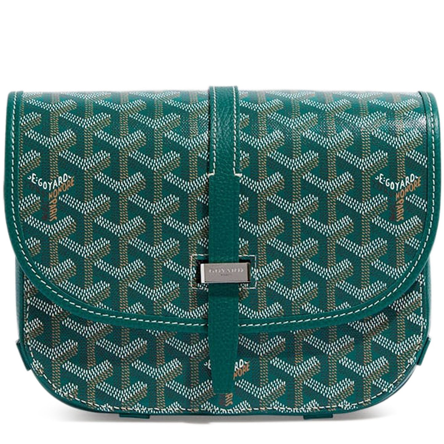 Goyard Belvedere II Grüne PM Umhängetasche 