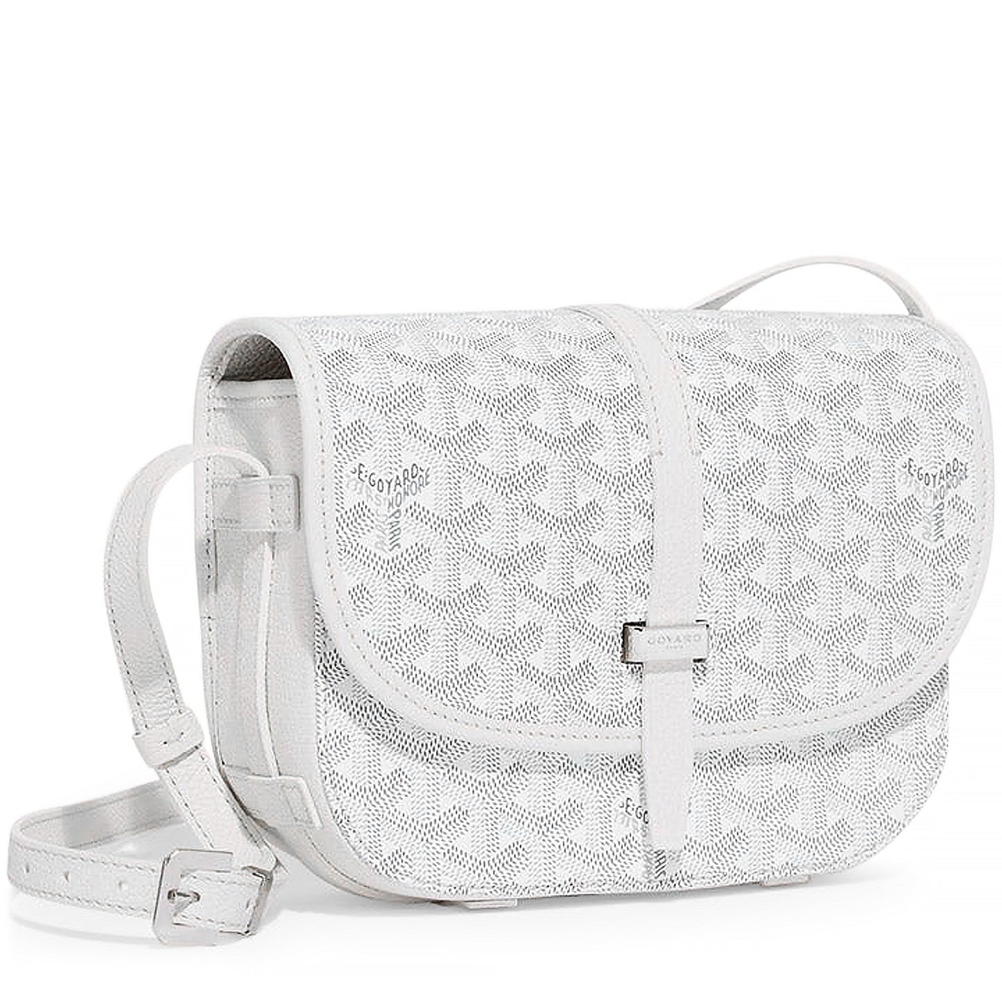Goyard Belvedere II Weiße PM-Umhängetasche 