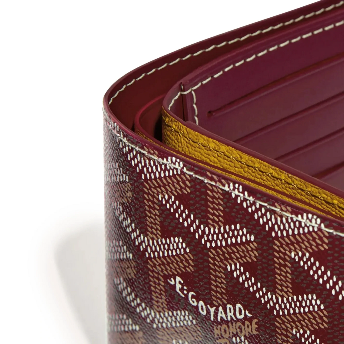 Goyard Victoire Burgunder Portemonnaie 