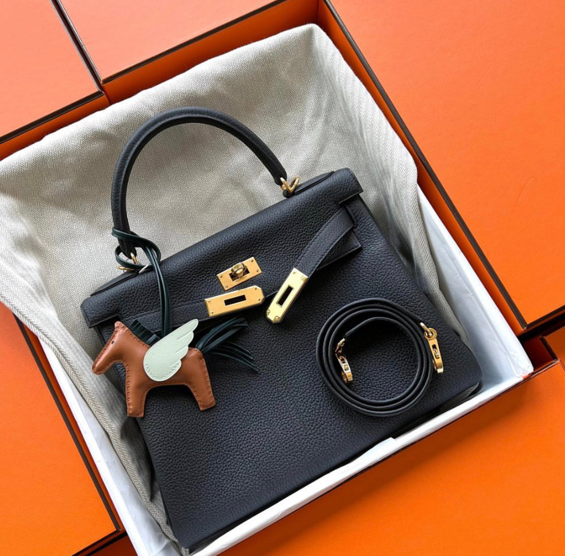Sac Hermès Kelly Velours de Minuit