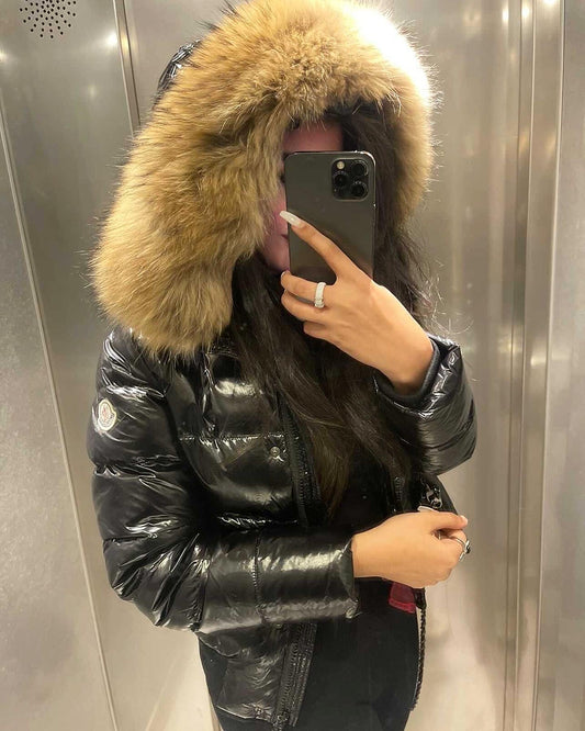 Doudoune courte à capuche Moncler Badyf Noir
