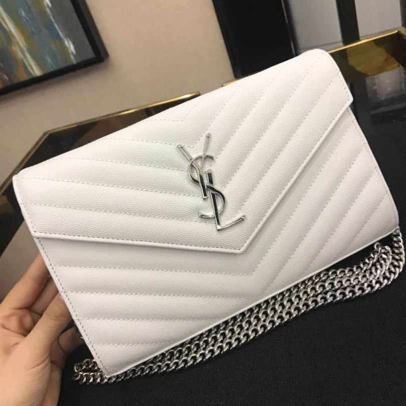 Weiße Tasche von Yves Saint Laurent