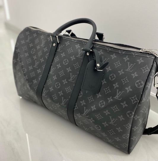 Sac de voyage Louis Vuitton Gris 60 cm