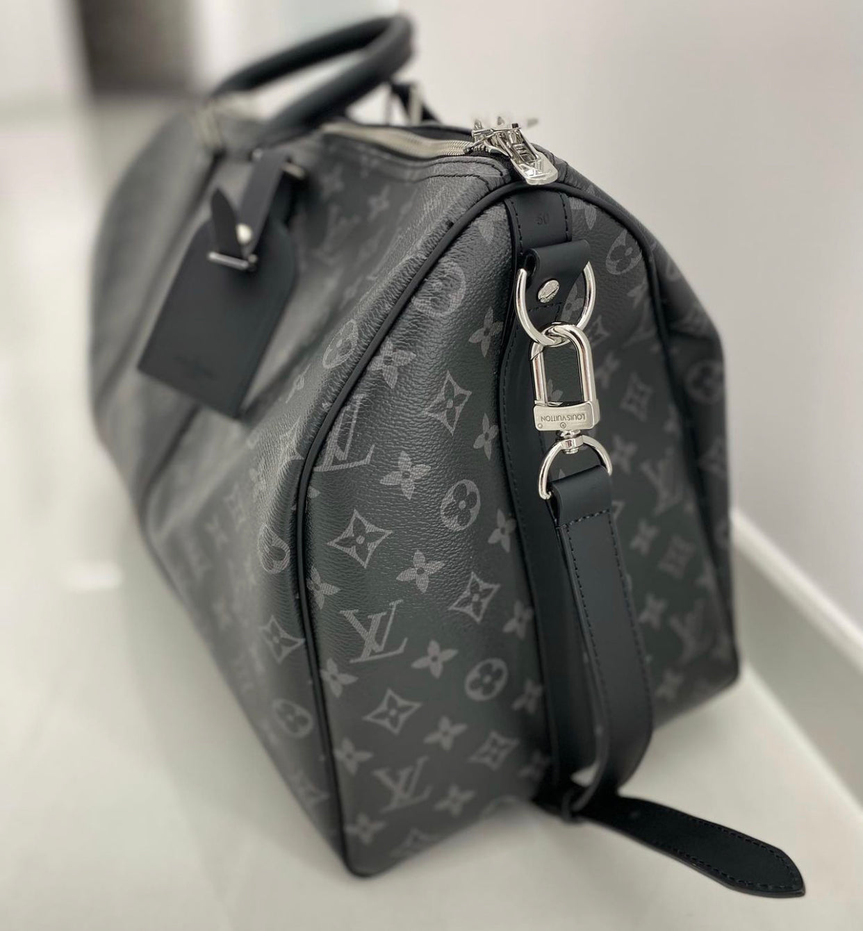 Sac de voyage Louis Vuitton Gris 60 cm
