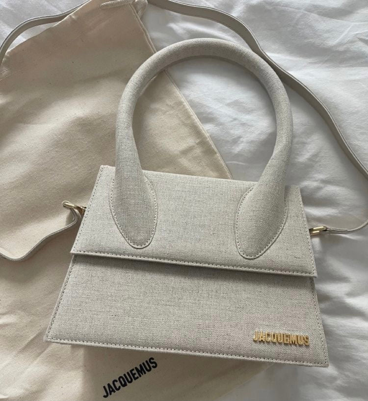 Jacquemus Chiquito Mittelgroße weiße Tasche