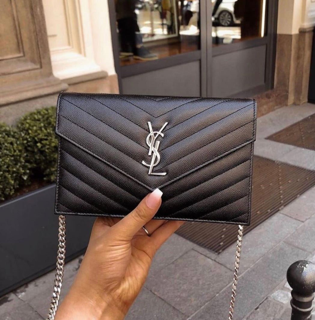Yves Saint Laurent Gestreifte Tasche