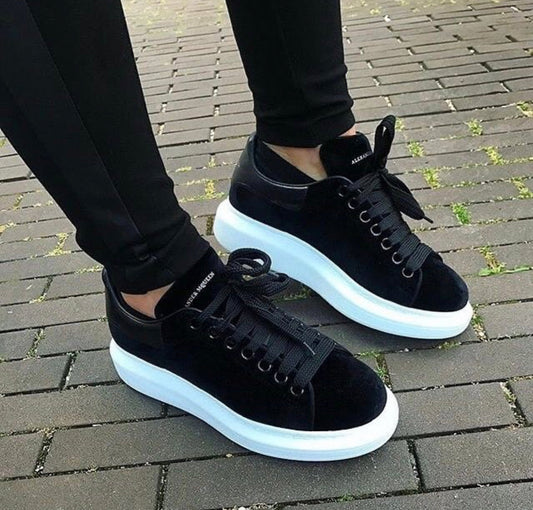 Alexander McQueen Schwarz/Weiß Samt