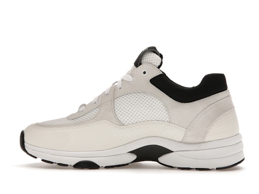 Chanel Low weiß/schwarzes Wildleder
