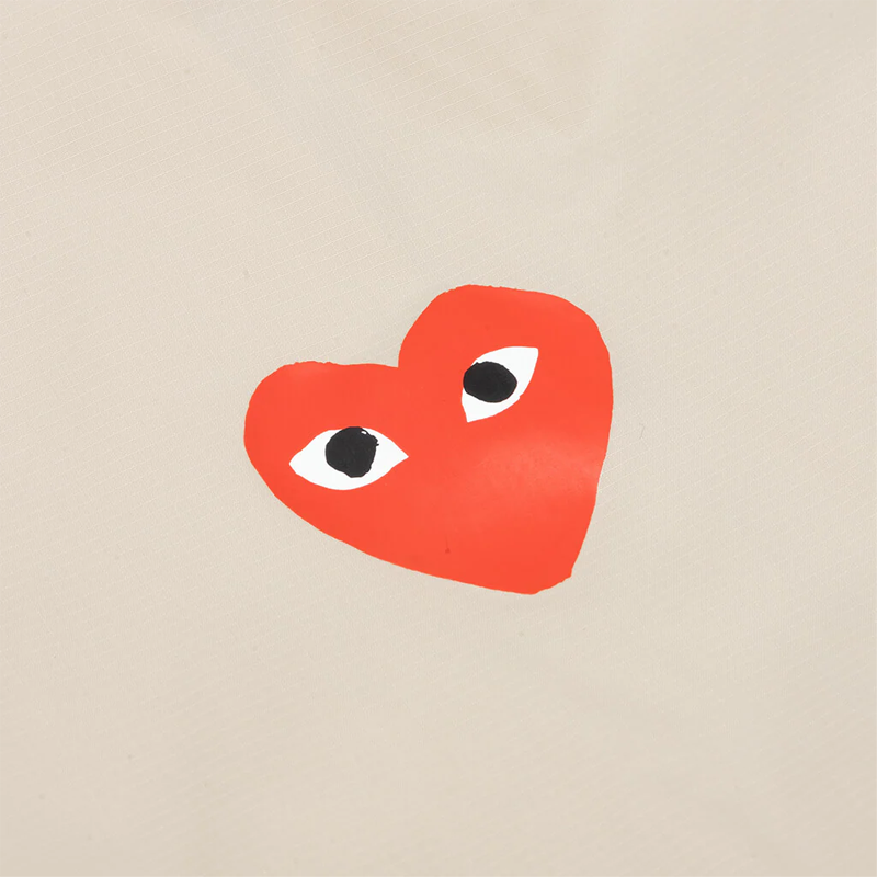 Kway X CDG: Kway Beige (Halbverschluss)