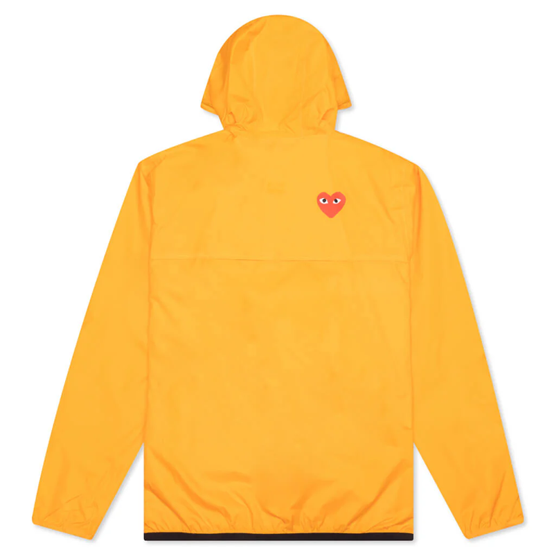 Kway X CDG: Kway Yellow (halb geschlossen)