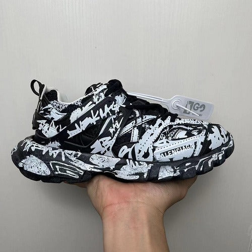 Balenciaga Track Graffiti Schwarz