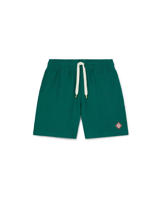 Sweatshorts mit 3D-Wellenlogo