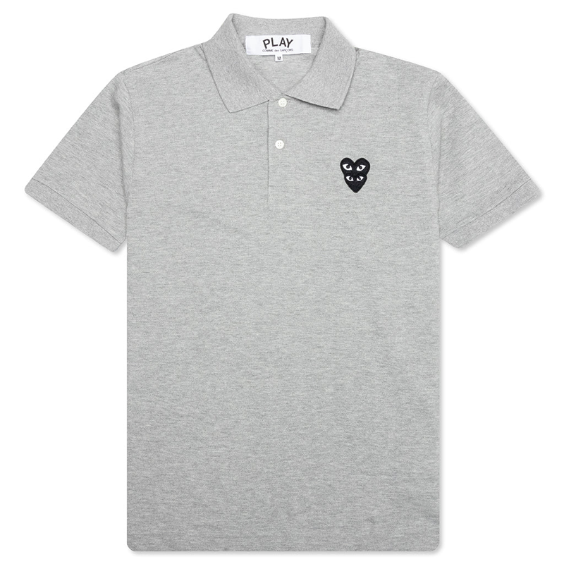 Graues Poloshirt von CDG (Doppelherz)
