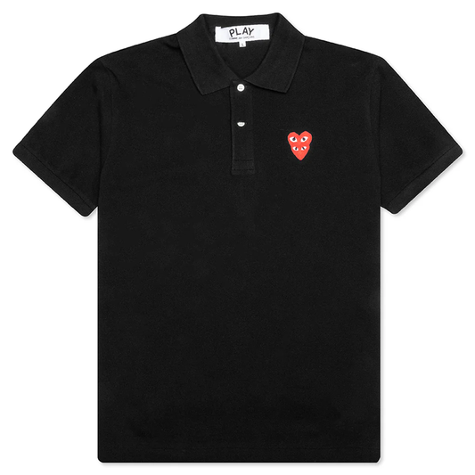 Schwarzes CDG-Polo (Doppelherz)