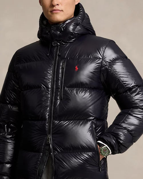 Ralph Lauren glänzende Gorham Daunenjacke