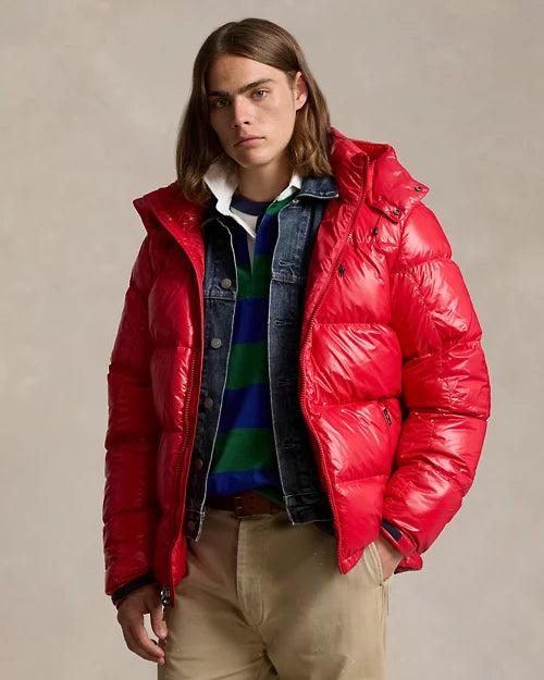 Ralph Lauren glänzende Gorham Daunenjacke